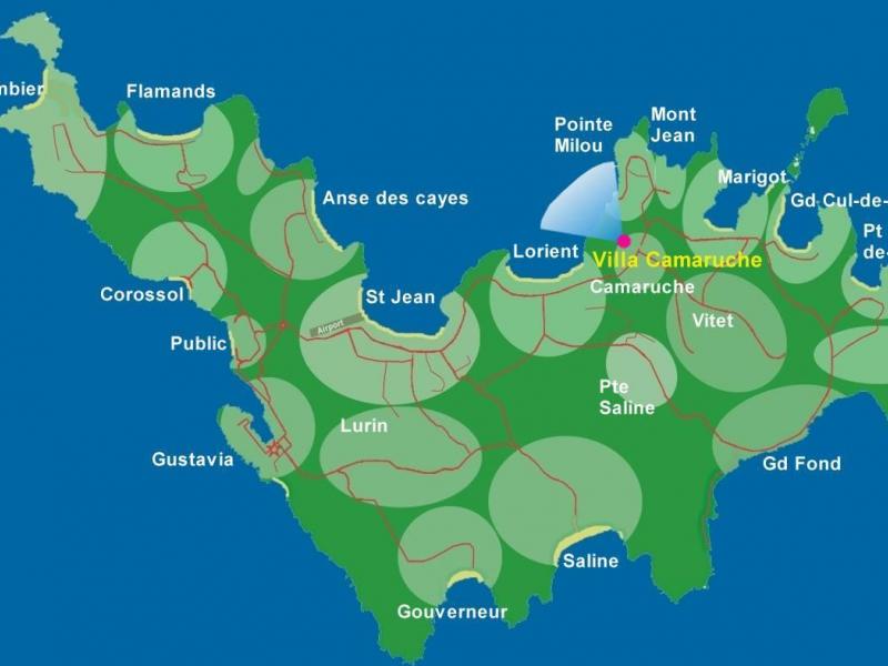 Camaruche , L'orient 